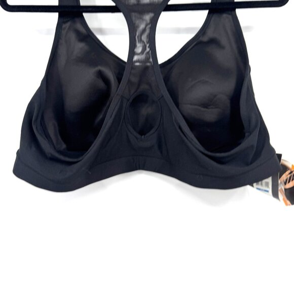 Avia Moisture-Wicking Black Sports Bra XXXL Double Layer With Comfort Elastic Ba - Picture 7 of 7